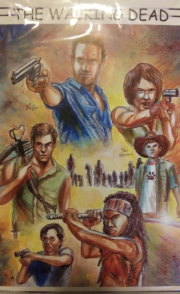 Walking Dead Print By Dan Gorman - Picture 1 of 2